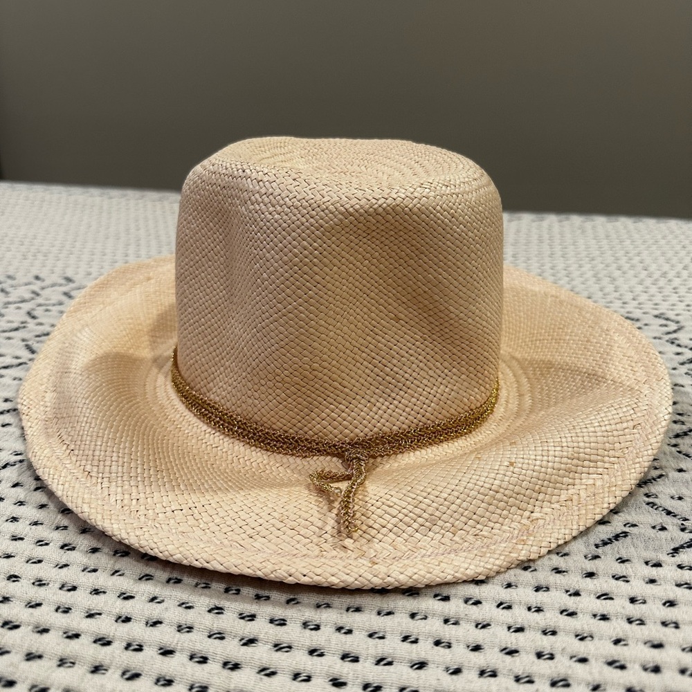 Hat Attack 🤎 Annie Panama Continental hat in Natural | NWOT